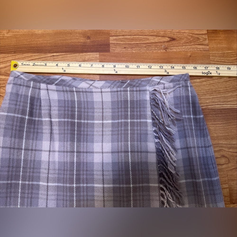Norton McNaughton Charcoal Checkered Skirt - Picture 7 of 9